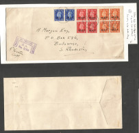 Bc - MEF. 1942 (11 April) FPO 90. Indian PO At Zitren Local Usage At Bulawayo, S. Rhodesia + Censor Cachet ER / 1-58. Mu - Other & Unclassified