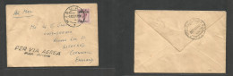 Bc - Mef. 1951 (6 Dec) British Adm. Tripolitania. Misurata - England, Cornwall, Liskeard. Air Single 12 Mal Ovptd Envelo - Sonstige & Ohne Zuordnung