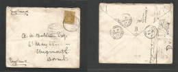 Bc - Rhodesia. 1902 (Nov 3) BSAC. Bulawayo - England, Weymowith (30 Nov) Via "Southampton Packet Letter / 29 Nov) 1sh Bi - Autres & Non Classés