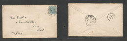 Bc - Rhodesia. 1903 (Dec) BSAC. Anter - England, Kent, Dover (9 Jan 04) Single 2 1/2d, Blue Fkd Env, Reverse Transited S - Other & Unclassified