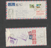 Bc - Rhodesia. 1970 (5 Oct) Umtali - England, Yorkshire (9 Oct) Registered Air Multifkd Env + Uncirculated + Reverse Tax - Sonstige & Ohne Zuordnung