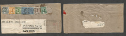 Bc - Zanzibar. 1925 (25 Sept) GPO - Austria, Registered Multifkd Package Wrapper, Tied Cds + R-cachet. - Otros & Sin Clasificación