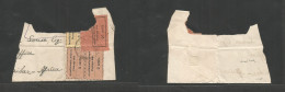 Bc - Zanzibar. C. 1935. Small Frank Piece Of An International Envelope Taxed At Arrival With Various Postage Due Provisi - Other & Unclassified