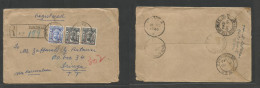 Bc - Zanzibar. 1946 (14 Nov) VICTORY ISSUE Red Ovptd. GPO - Iringa (17 Nov) Via Tanga - Dar Es Salaam. Registered Multif - Andere & Zonder Classificatie