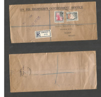 Bc - Zanzibar. 1958 (3 June) GPO - England, Preston. Registered Air Multifkd Envelope A 1,25 Sh Rate, Cds + R-label. Fin - Other & Unclassified