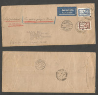 Hungary. 1929 (28 Jan) Budapest - Tanganika, British East Africa, Dar Es Salaam (20 Feb 29) Via Airmail To Wien (29 Jan) - Autres & Non Classés