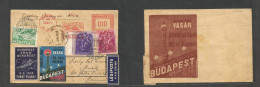 Hungary. 1938 (2 May) First Flight. Budapest Nemzetkozi - Romania, Arad (5 May) Express Air Postal Service Multifkd + Ma - Sonstige & Ohne Zuordnung