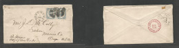 Japan. 1884 (1 Aug) Yokohama - USA, Oregon, Salem (20 Aug) Via SF (18 Aug) Early Multifkd Env With Early KOBAN Pair 5 Se - Andere & Zonder Classificatie