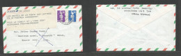 Kuwait. 1990 (3 Oct) France, Paris - Kuwait City, Iraq (?!) Air Fkd Envelope, With French PO Label "services To Iraq And - Koweït