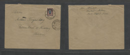 Latvia. 1919 (11 Nov) West Army Issue Ovptd. General Awaloff Bermondt. Jelgawa - Holstein, North Germany. Single Fkd Env - Letland