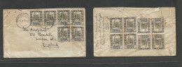 Libia. 1937 (6 March) Italian Admin. Siracusa - England, London. Multifkd Env Front And Reverse At 700c Rate. Fine. - Libyen