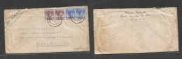 Malaysia. 1945 (6 Oct) BMA. Teluk Anson - England, Middleborough. Air Multifkd Env At 50c Rate, Cds. Fine. - Malasia (1964-...)