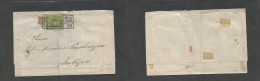 Mexico. C. 1861. Tamaulipas - Jalapa. E Fkd 1 Real Green 1861, Tampico Name + 8rs Guadinseat, Tied Box Nov 22 Town D.s. - Messico