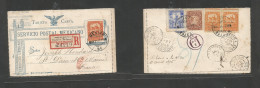 Mexico. 1895 (21 March) DF - France, St. Dizier (6 April) Military Issue 4c Stat Lettersheet + 4 Adtls, Reverse At 20c R - Messico