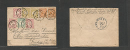 Netherlands. 1899 (29 March) Utrecht - Freising, Germany (30 March) Multifkd Envelope With 8 Stamps, Tied Cds. Arrival C - Other & Unclassified