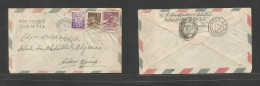 Dutch Indies. 1953 (1 Sept) INDONESIA - Aden Camp, Saudi Arabia (7 Sept) Air Multifkd Env, Rolling Cachet At 3,75 Rupia - Niederländisch-Indien