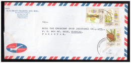 USED AIR MAIL COVER MALAYSIA TO PAKISTAN - Malaysia (1964-...)