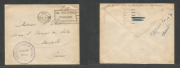 Portugal - Xx. 1940 (16 Aug) WWII. French Military Naval Attached At Portugal. FM Circulated Envelope To France, Marseil - Other & Unclassified