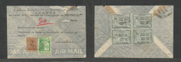 Portugal-Angola. 1939 Novo Redondo - Loanda. Front And Reverse Multifkd Airmail Envelope, Incl Local Assistencia + Air L - Other & Unclassified