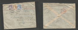 Portugal-India. 1922 (16 Sept) Porvorim - England, Birminghan Via London (9 Oct) Registered Multifkd Ceres Issue Tricolo - Altri & Non Classificati