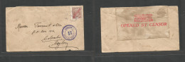 Portugal-Mozambique Company. 1918 (7 Jan) Beira - Ceylon, Colombo, Indian Ocean. 50rs Fkd Env, Reverse Bombay British In - Other & Unclassified