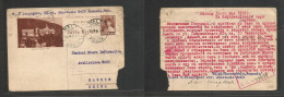 Romania. 1931 (16 May) Balti - China, Harbin. Russian Typed 8 Lei Calimanesti Illustrated Stat Card. Great Destination U - Other & Unclassified