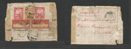 Russia. 1922 (12 Apr) Charkov - Waradistsk (12 Apr) Inflation Period. Reverse Multifkd Envelope + 2 Fiscals Used As Post - Andere & Zonder Classificatie