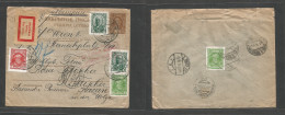 Russia. 1929 (30 Aug) Kazan, Volga - Austria, Wien (3 Sept) Registered Private Print Multifkd Front And Reverse. 10 Kop - Other & Unclassified