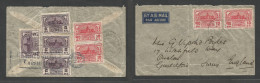 Siam. 1939 (Nov) Chiengrai - England, Onslow Surrey. Air Multifkd Reverse And Front Envelope Via BKK (29 Nov) Fine Town - Siam