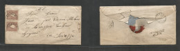 Slovakia. 1859 (13 June) Austria Postal Adm, Pressburg - Switzerland, Canton Grigione. Multifkd Env At 20 Kr Rate, Tied - Otros & Sin Clasificación