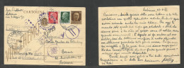 Slovenia. 1943 (23 Aug) Italy Postal Admin, Ljubljana - Bern, Switzerland. Italian Multifkd 30c Brown Stat Env + 2 Adtls - Slovénie