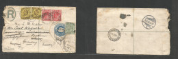 South Africa. 1906 (3 Dec) Transvaal, Frazer St. Joburg - Woking, UK, Fwded With New Franking GB To Germany, Emmendingen - Andere & Zonder Classificatie