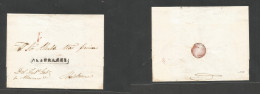 Cuba. C. 1860. Alacranes - Matanzas. E Stline Black Box Depart Town + "1" Peso Cargo Official Mail Gobernador. Preciosa. - Sonstige & Ohne Zuordnung