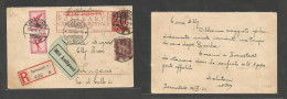 Switzerland - Stationary. 1926 (12 June) Reply Half Stat Card Proper Usage. Germany, Darmstadt - Lugano. Via Zurich (13 - Other & Unclassified