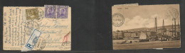 Yugoslavia. 1923 (August 24) Susak - Switzerland, Basel (30 Aug) Multifkd Ppc + Tied R-label Transited Throughout. Fiume - Other & Unclassified
