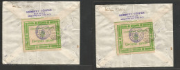 Yugoslavia. 1940 (9 May) Belgrade - Zurich, Switzerland (24 Sept) Express Multifkd Envelope, Reverse Tied Green Transit - Andere & Zonder Classificatie