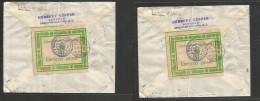 Yugoslavia. 1940 (9 May) Belgrade - Zurich, Switzerland (24 Sept) Express Multifkd Envelope, Reverse Tied Green Transit - Autres & Non Classés