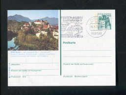 "BUNDESREPUBLIK DEUTSCHLAND" 1978, Bildpostkarte Mit Bildgleichem Stempel "FUESSEN" (B1056) - Cartes Postales Illustrées - Oblitérées