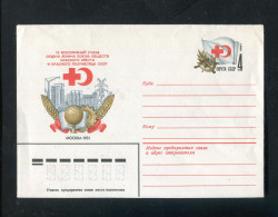 "SOWJETUNION" 1981, Sonder-Ganzsachenumschlag "Rotes Kreuz" ** (B1057) - Cruz Roja
