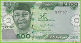 Voyo NIGERIA 500 Naira 2022 P48 B245a AA/9 UNC - Nigeria