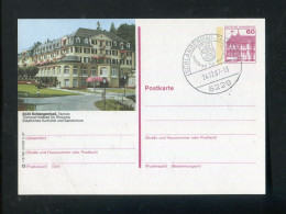 "BUNDESREPUBLIK DEUTSCHLAND" 1987, Bildpostkarte Mit Bildgleichem Stempel Ex "SCHLANGENBAD" (B1058) - Geïllustreerde Postkaarten - Gebruikt