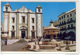 EVORA - Portugal: Praca Do Geraldo E Igreja De Santo Antao,  Nice Stamp - Evora