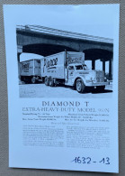 DIAMOND T Model 910N - 15 X 10 Cm. (REPRO PHOTO ! Zie Beschrijving, Voir Description, See Description) ! - Automobile