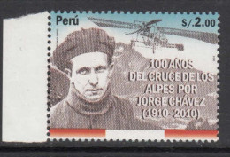 2010 Peru Jorge Chavez Aviation Complete Set Of 1 MNH - Pérou