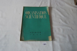 C223 Livre - Organisation Scientifique - 1948 Février - Sciences