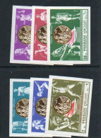 OLYMPICS -SHARJAH - 1968 -MEXICO  OLYMPICS MEDALS SET OF 6 IMPERF  (mic518/23B) MINT NEVRE HINGED,  - Zomer 1968: Mexico-City