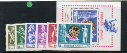 OLYMPICS -SHARJAH - 1968 -MEXICO  OLYMPICS MEDALS SET OF 6 + S/SHEETS PERF (mic518/5+ B44a) MINT NEVRE HINGED,  - Verano 1968: México