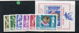 OLYMPICS -SHARJAH - 1968 -MEXICO  OLYMPICS MEDALS SET OF 6 + S/SHEETS PERF (mic518/5+ B44a) MINT NEVRE HINGED,  - Ete 1968: Mexico