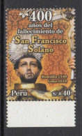 2010 Peru St. Francis Solano Complete Set Of 1 MNH - Peru