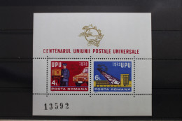 Rumänien Block 112 Mit 3200-3201 Postfrisch UPU #SC830 - Altri & Non Classificati